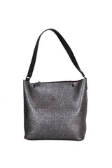 Benetton Mono Yüzey Kadın Kol Çantası Platin - Siyah