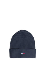 Tommy Hilfiger Tjw Basic Flag Rib Beanie Kadın Bere Twilight Navy