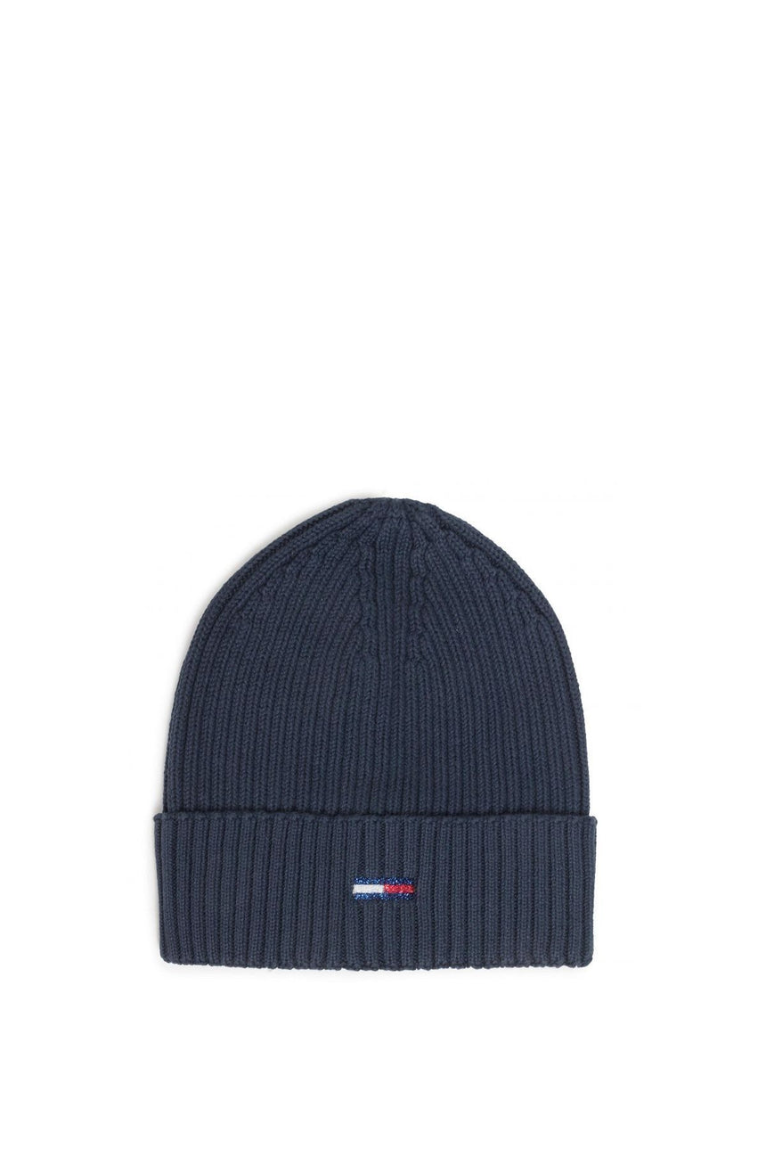 Tommy Hilfiger Tjw Basic Flag Rib Beanie Kadın Bere Twilight Navy