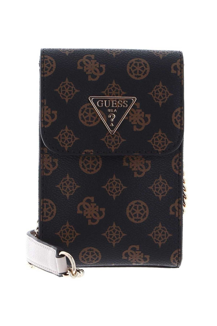 Guess Noelle Flap Mini Çapraz Askılı Kadın Çantası Brown Logo