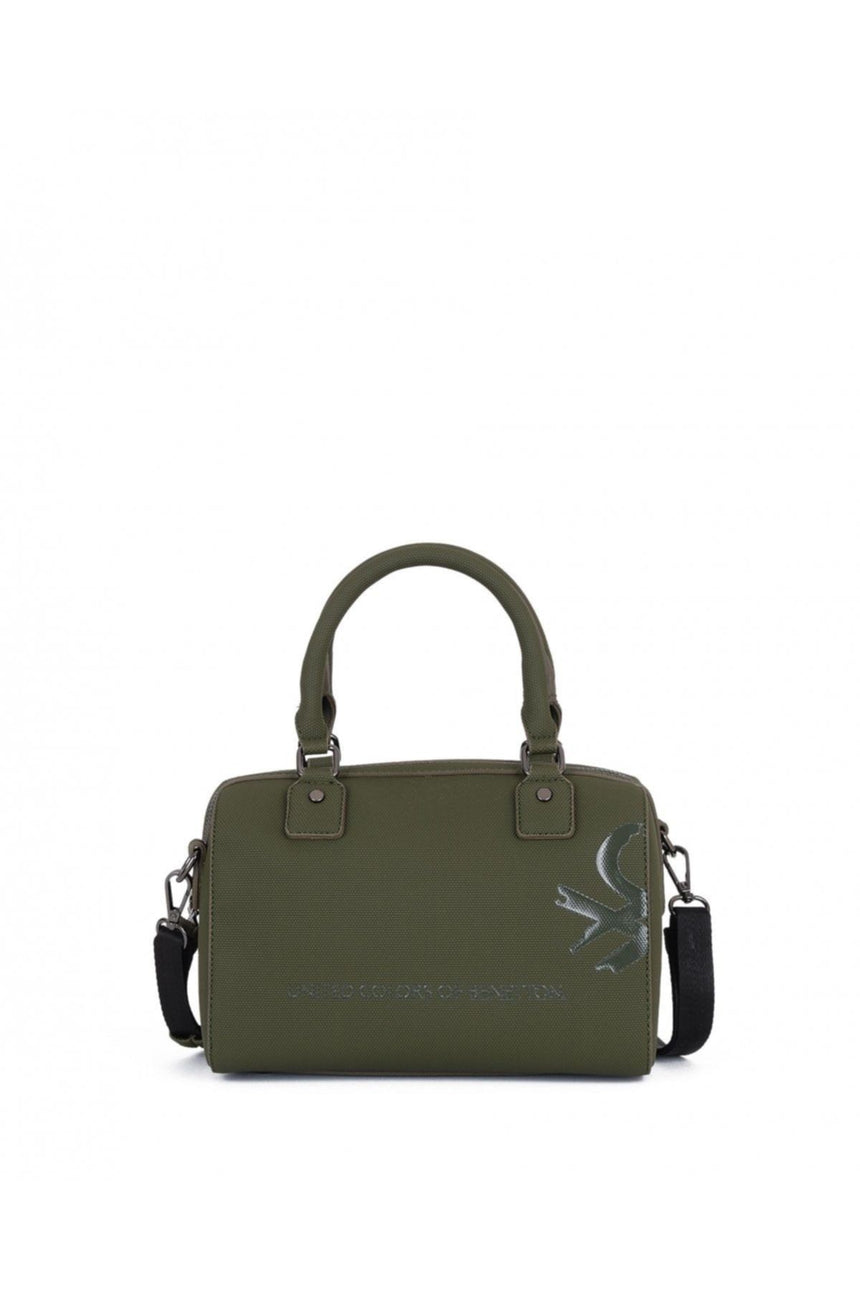 Benetton Mono Silindir Kadın El Çantası Haki