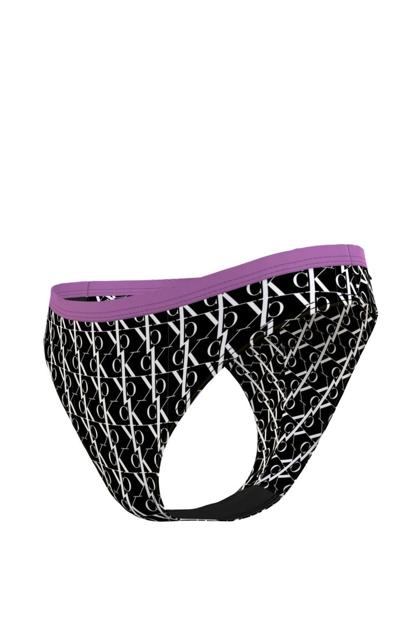 Calvin Klein Ck Monogram Baskılı Brazilian Kadın Bikini Altı