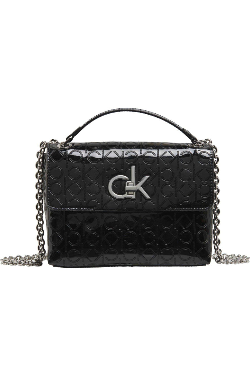 Calvin Klein Re-Lock Em Covn Kadın Omuz Çantası Black