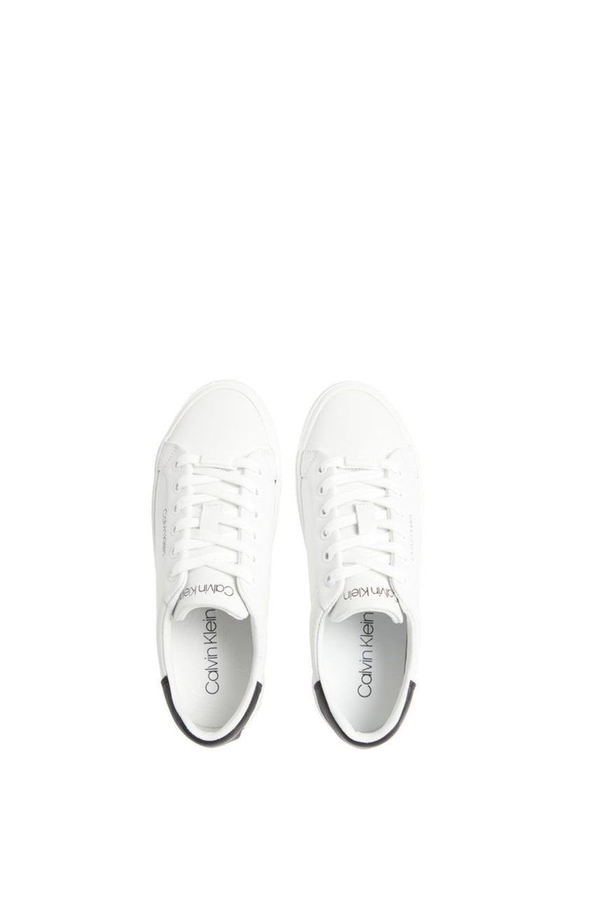 Calvin Klein Vulc Lace Up Lth Kadın Sneakers White - Black