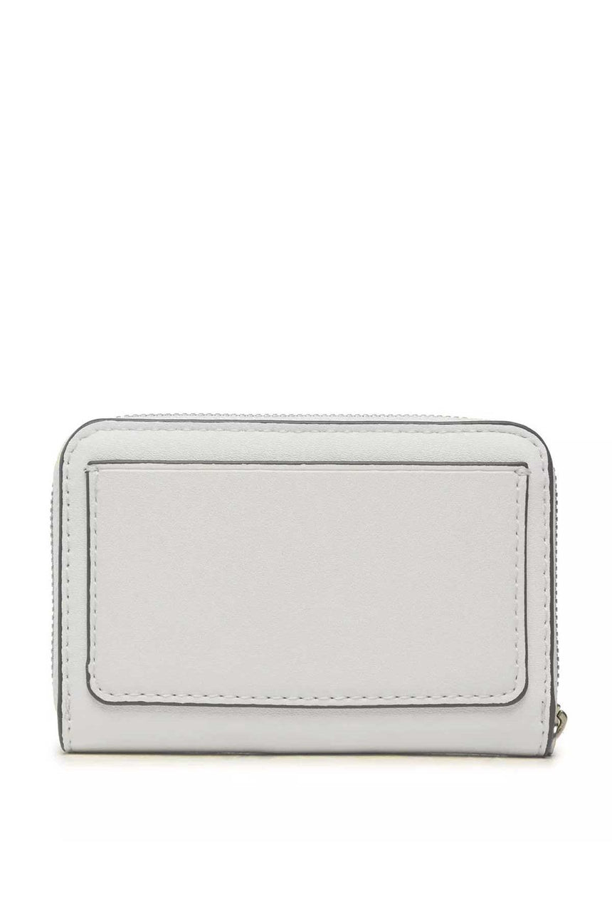 Calvin Klein Accordion Zip Around Kadın Cüzdanı White