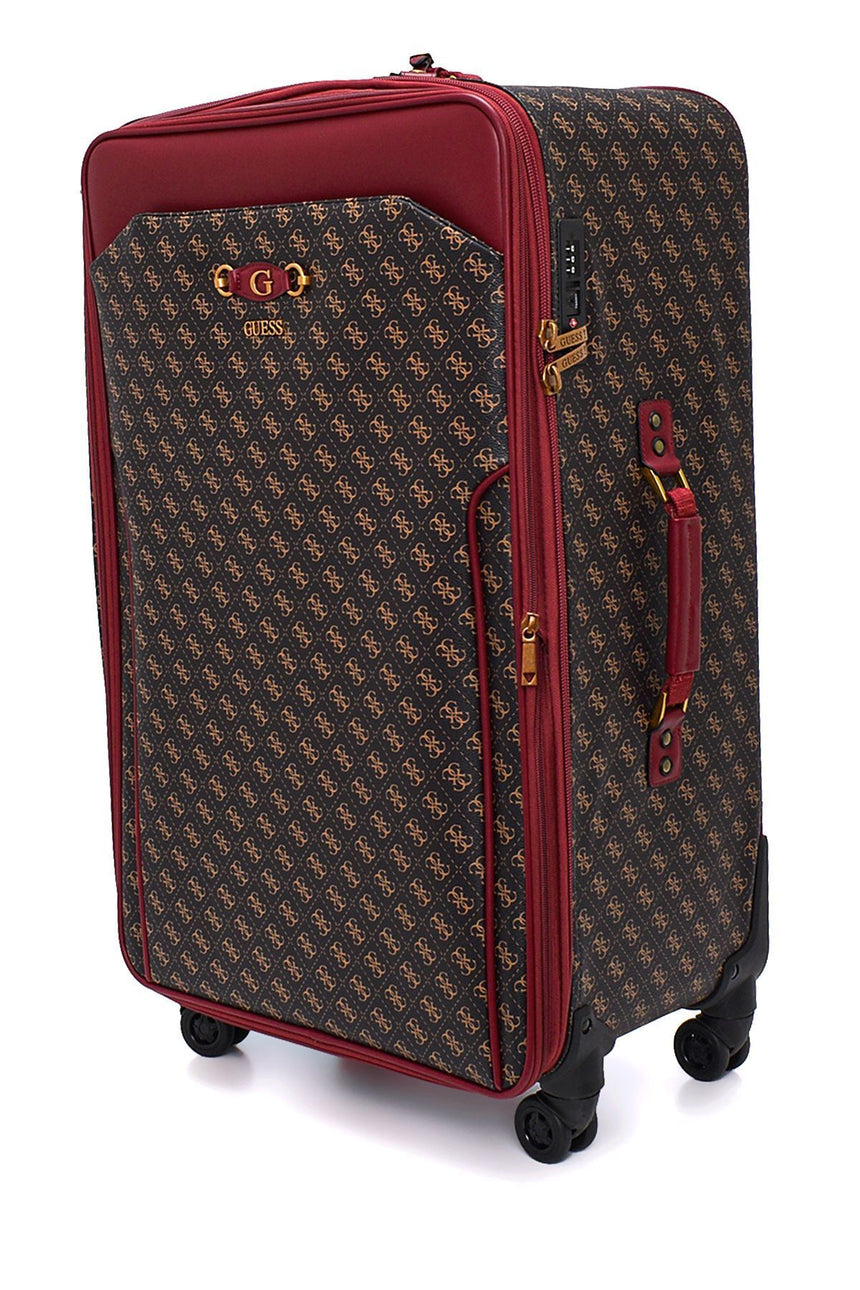 Guess Izzy Beauty Case Orta Boy Valiz Black Gold