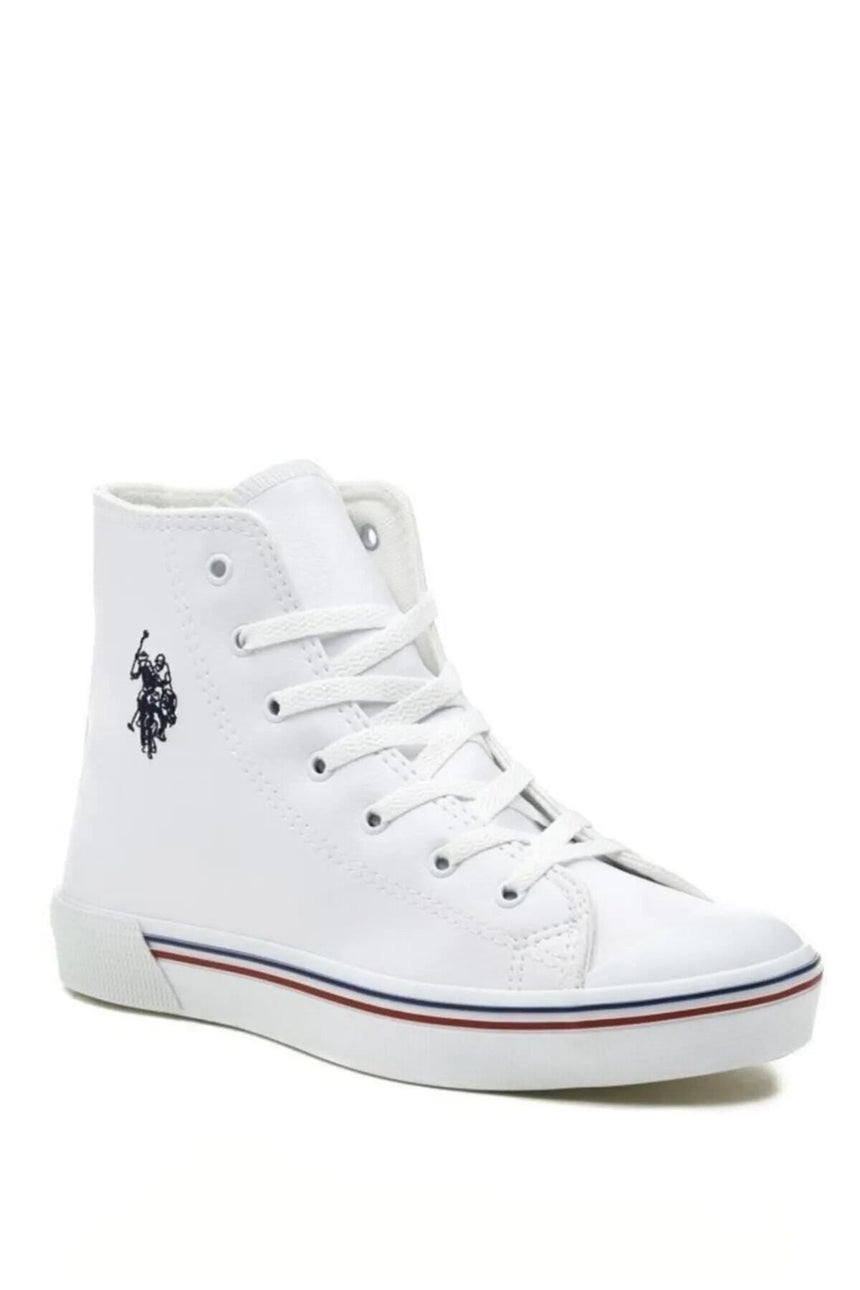 Us Polo Assn 3M Penelope High 3Fx Kadın Sneakers Beyaz