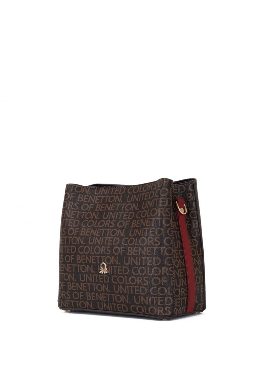 Benetton Mono Çapraz Askılı Kadın Çantası Kahve - Bordo