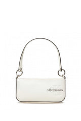 Calvin Klein Sculpted Shoulder Pouch Two Tone Kadın Omuz Çantası Warm White