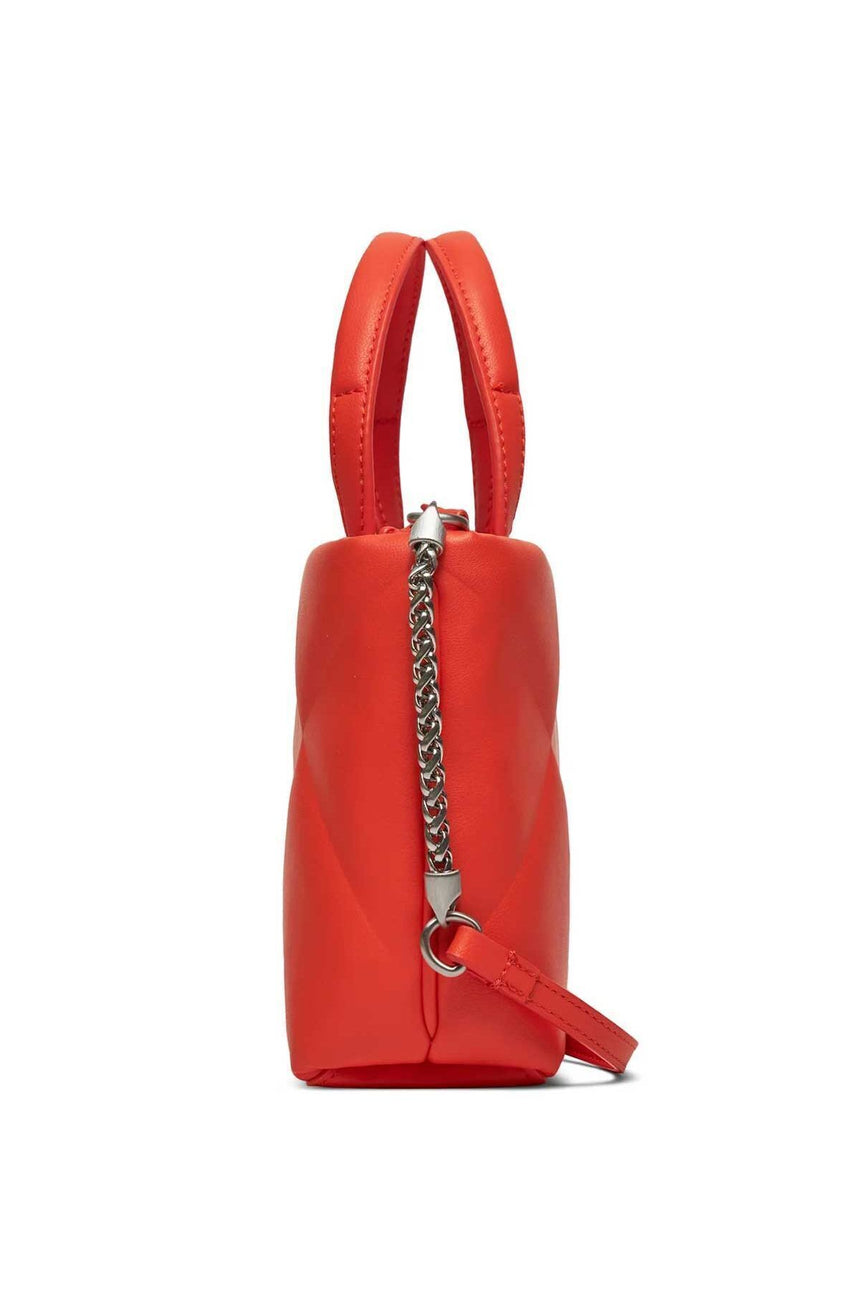 Calvin Klein Re-Lock Quilt Tote Mini Omuz Çantası Orange