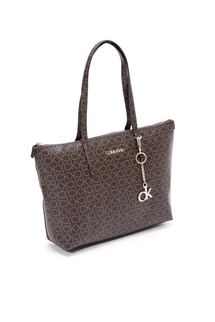 Calvin Klein Mono Cabas Kadın Omuz Çantası Brown Mono
