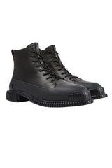 Camper Pix Hakiki Deri Fermuarlı Siyah Kadın Bot