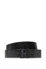 Calvin Klein Round Mono Belt Kemer Black/Silver