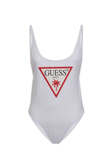 Guess One Pıece Kadın Mayo Pure White