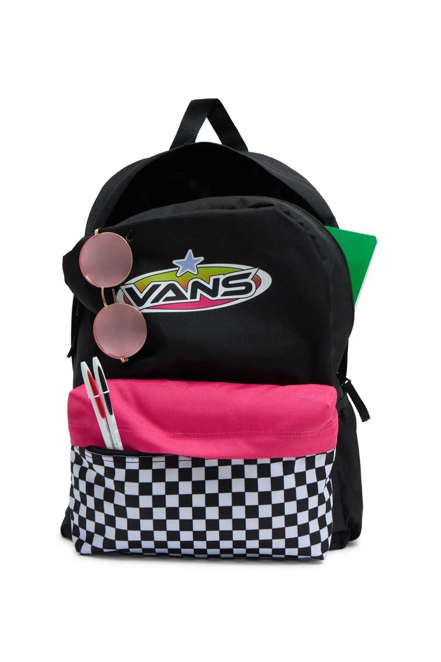 Vans Street Sport Realm Backpack Sırt Çantası Black/Magenta