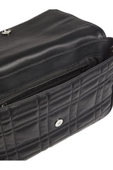 Calvin Klein Kapitone Dikişli Zincir Askılı Kadın Çapraz Omuz Çantası CK Black