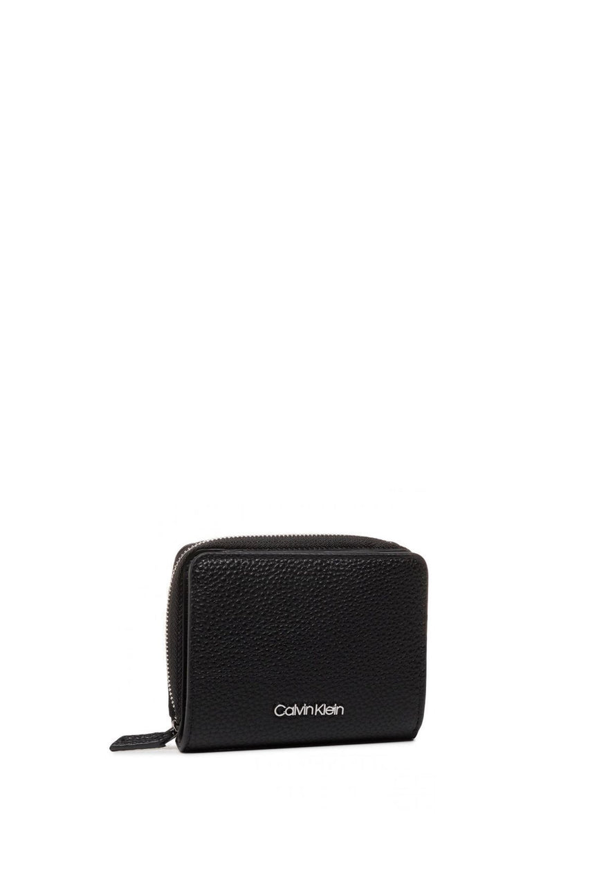 Calvin Klein Sided Ziparound Md W Flap Kadın Cüzdanı Black