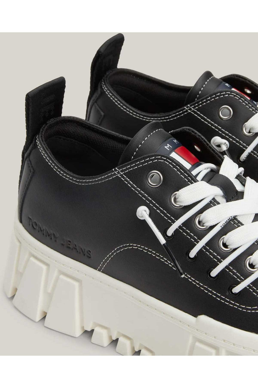 Tommy Hilfiger Platform Low Top Sneakers Black