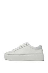 Calvin Klein Deri Platform Lace Up Sneakers White/Pearl Grey