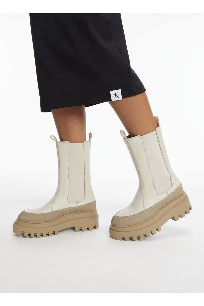 Calvin Klein Mid Kadın Boot Bej