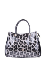 Axpe Kadın Omuz Çantası Siyah Leopar