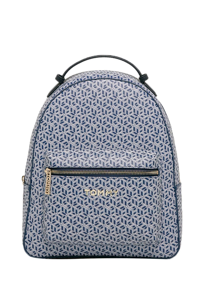Tommy Hilfiger Iconic Tommy Backpack Monogram Kadın Sırt Çantası Blue Ink
