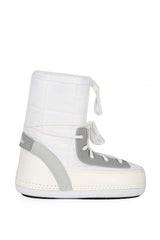 Benetton Suni Deri Bot Beyaz