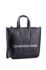 Calvin Klein Sculpted Monogram Mini Tote Kadın El Çantası Black