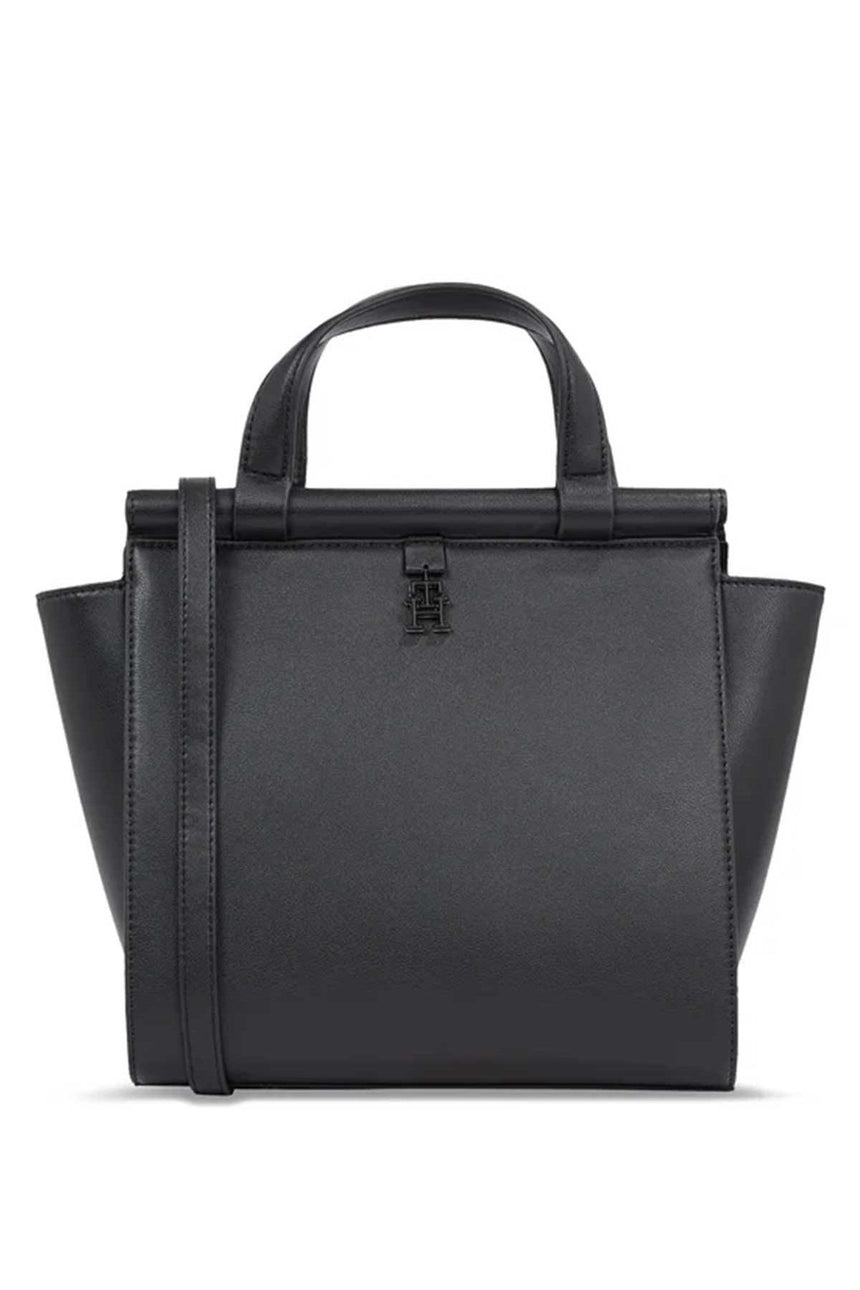 Tommy Hilfiger Handbags Small Tote El Ve Omuz Çantası Black