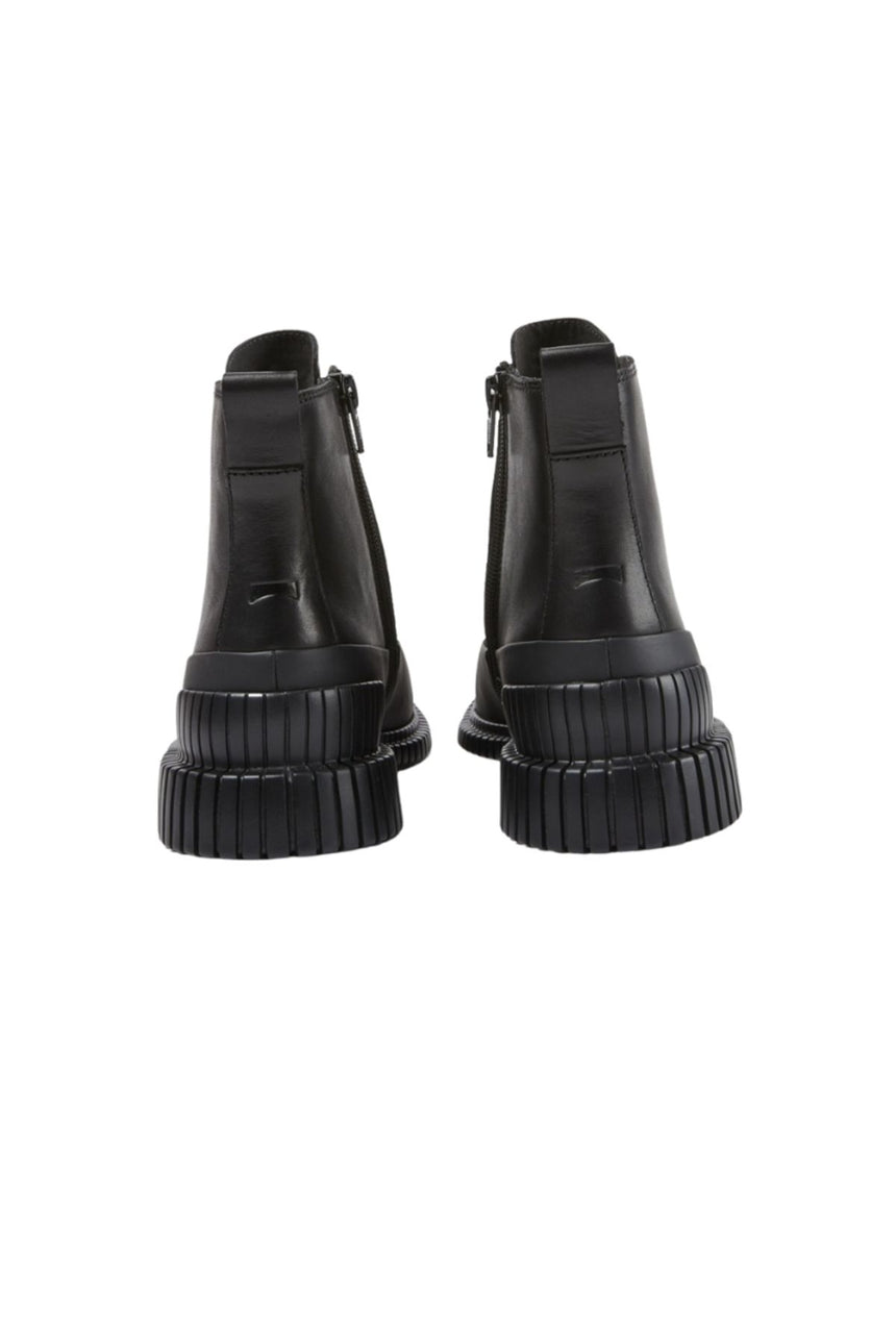 Camper Pix Hakiki Deri Fermuarlı Siyah Kadın Bot