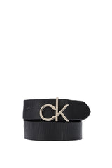 Calvin Klein Re-Lock Low Ck 85cm / 34 Inch Ep Kadın Kemer Black