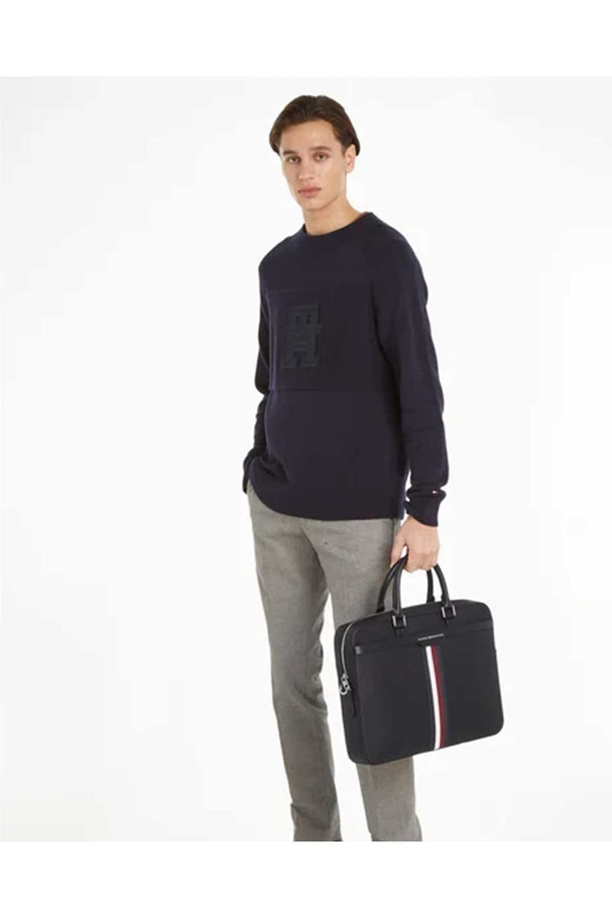 Tommy Hilfiger Coated Computer Bag Evrak Çantası Black