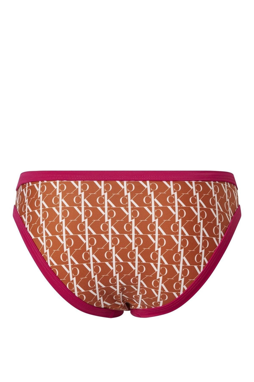 Calvin Klein Ck Monogram Baskılı Slip Kadın Bikini Altı KW0KW01703