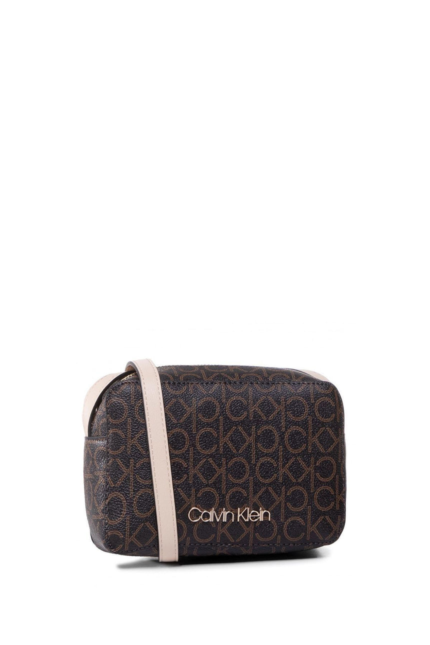 Calvin Klein Mono Camerabag Çapraz Askılı Kadın Çantası Brown Mono