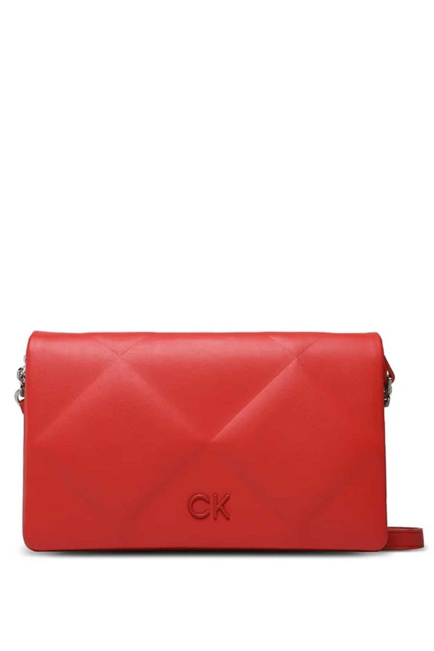 Calvin Klein Re-Lock Ouılt Kadın Omuz Çantası Red
