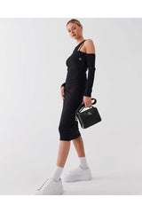 Calvin Klein Minimal Monogram Camera Bag Black