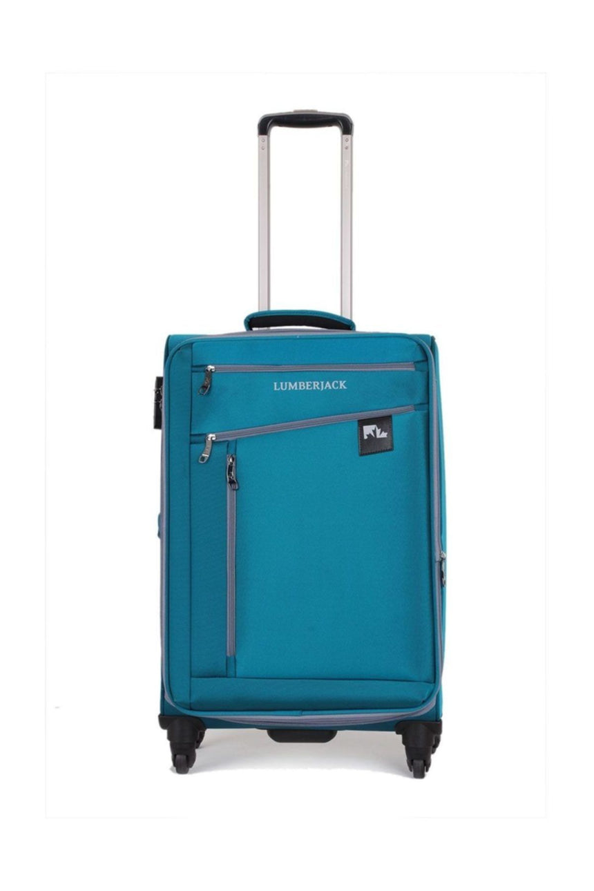 Lumberjack Dört Bölmeli Orta Boy Valiz Yeşil
