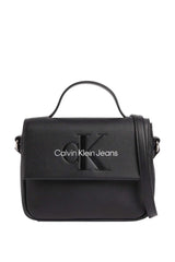 Calvin Klein Sculpted Boxy Flap Mono Omuz Çantası Black