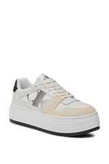 Calvin Klein Bold Flatform Lace Mix Sneakers Bright White/Black