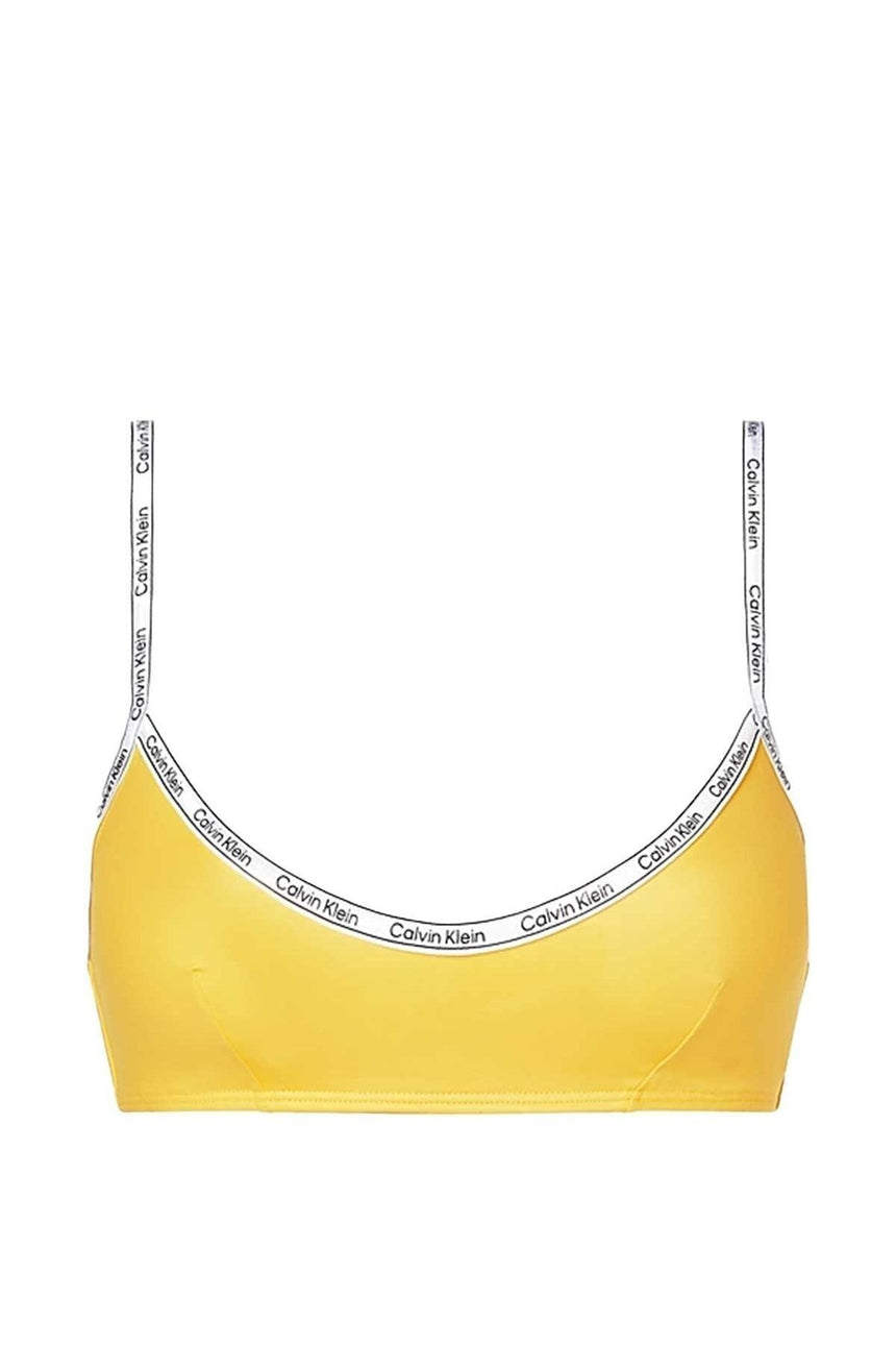 Calvin Klein Bralette Bikini Üstü Eureka Yellow