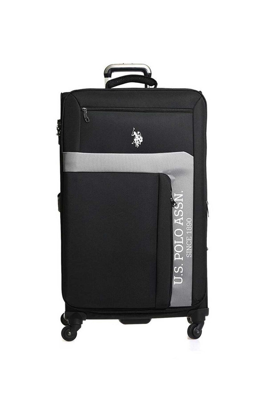 Us Polo Assn Orta Boy Kumaş Valiz Siyah