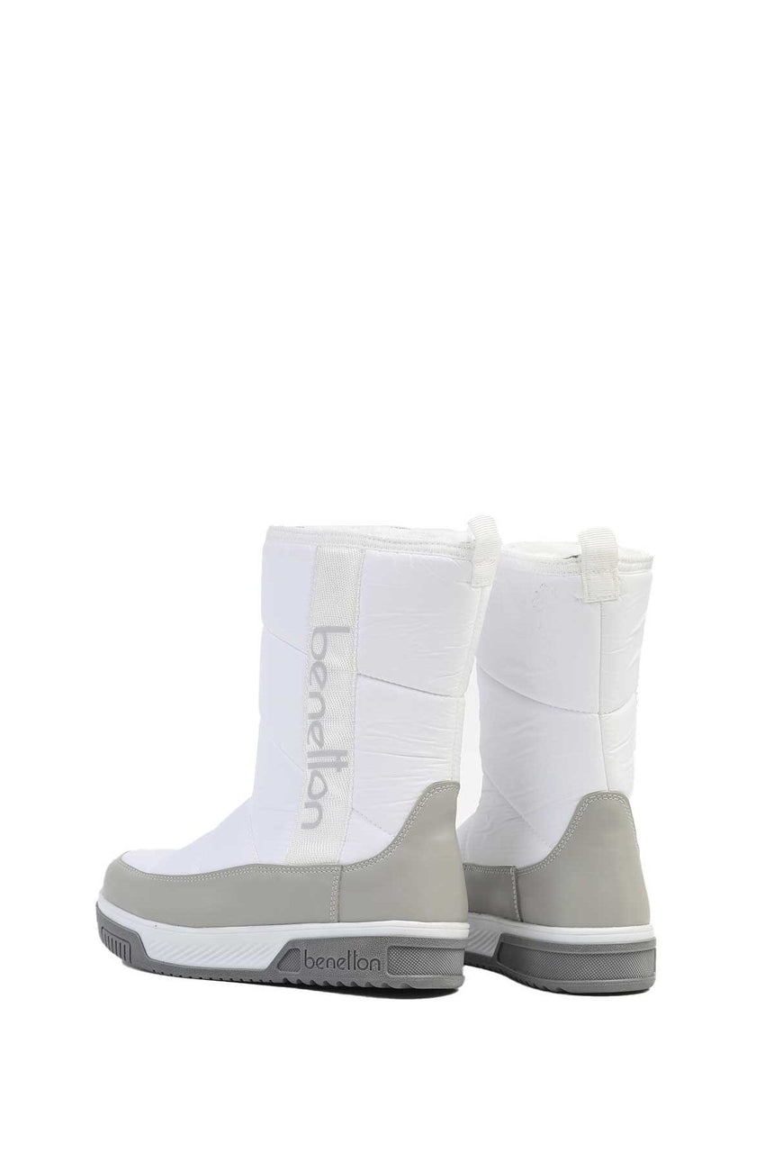 Benetton Kadın Bot Beyaz