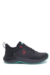 Us Polo Assn 3M Florin Wmn 3Fx Kadın Snekaers Siyah - Turkuaz - Kırmızı
