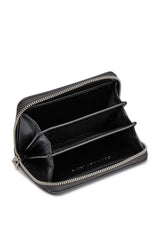 Calvin Klein Zip Around Wallet Cüzdan Black/Metallic Logo