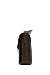 Calvin Klein Mono Scale Çapraz Askılı Kadın Çantası Brown Mono