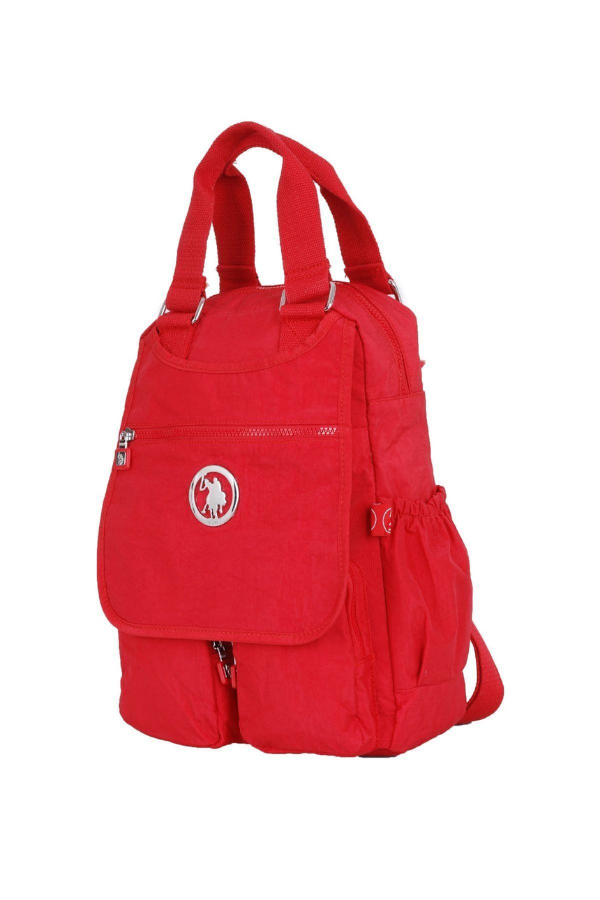 U.s Polo Assn. Mini Bölmeli Kadın Sırt Çantası Kırmızı