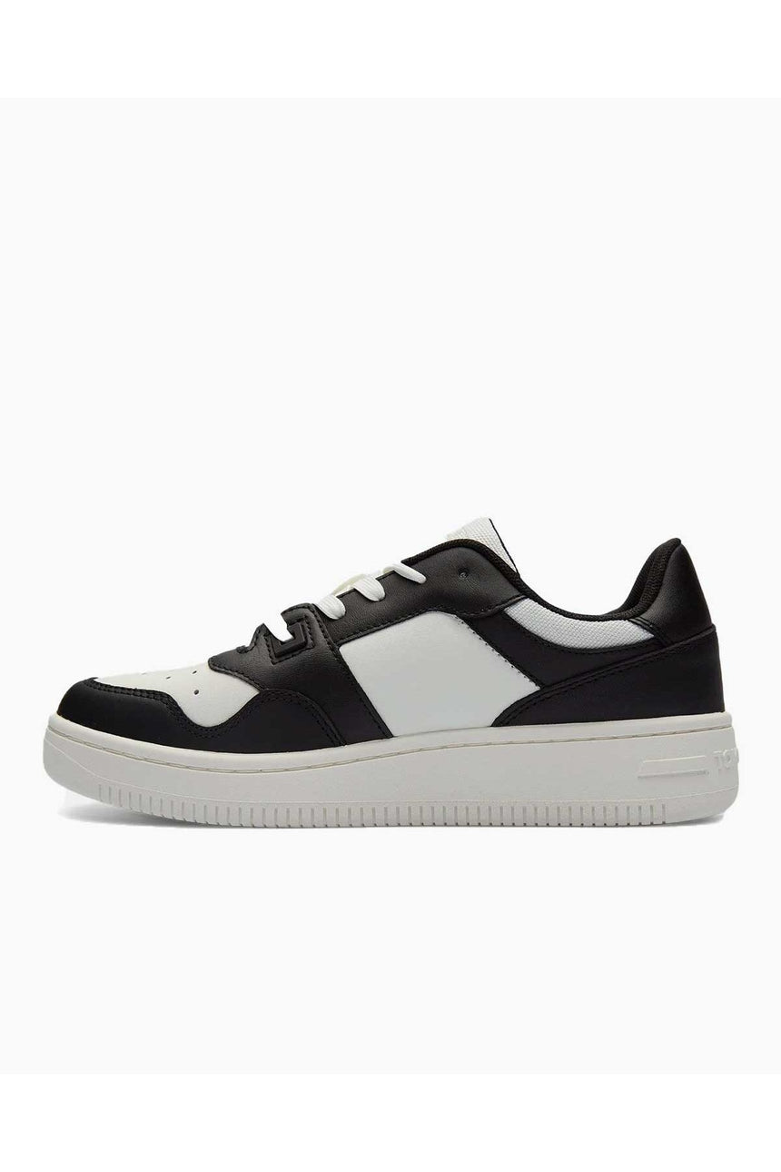 Tommy Hilfiger Retro Basket Low Top Sneakers Black/Ecru