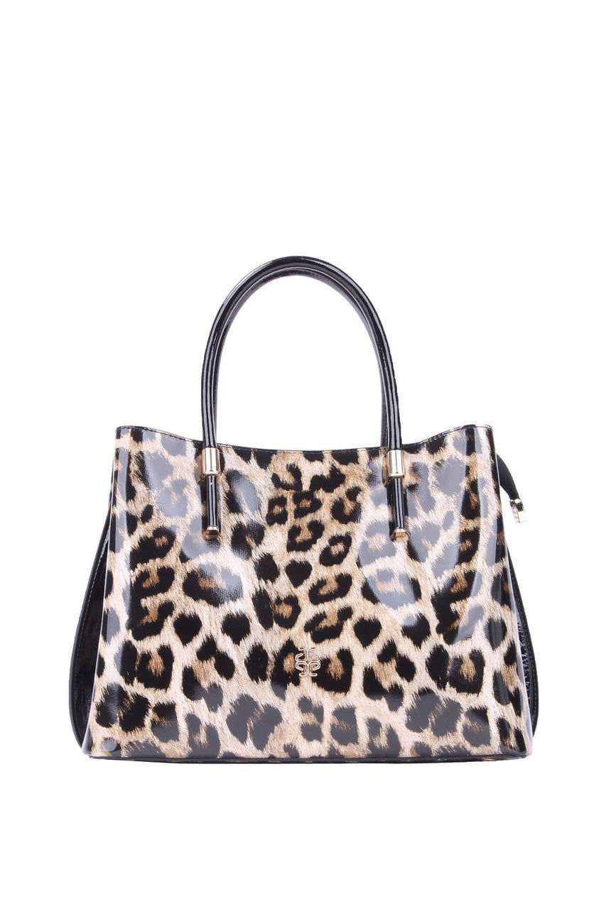 Axpe Kadın Omuz Çantası Kahve Leopar