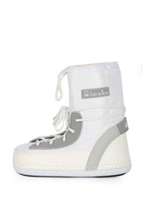 Benetton Suni Deri Bot Beyaz