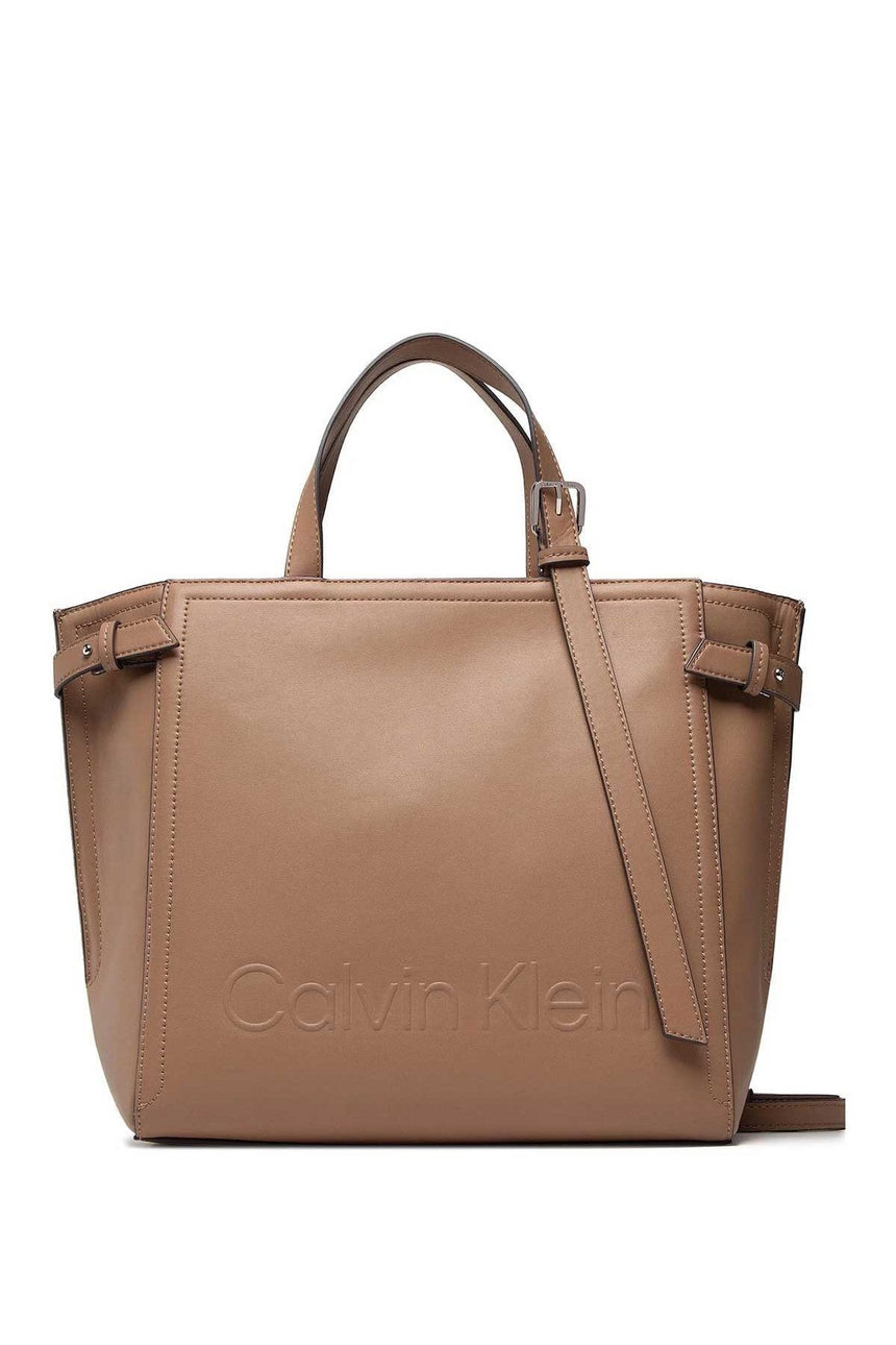 Calvin Klein Minimal Hardware Kadın Omuz Çantası Khaki
